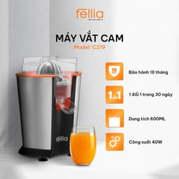 Thumbnail Máy vắt cam điện đa năng Fellia C219 không gây đắng, vắt nhanh | Bảo hành 18 tháng 2
