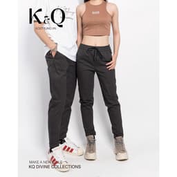 Thumbnail Quần ống suông KQSTYLING kaki co giãn cao cấp xám tiêu 1