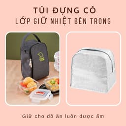 Thumbnail Túi Giữ Nhiệt COBACOOK Hộp Lớn Với 1 Khóa Kéo Và Lớp Bạc Giữ Nhiệt-CBB 3