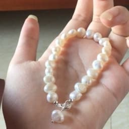 Thumbnail Vòng Tay Ngọc Trai Hạt Dẹt 7ly Trắng Khóa Bạc - Ngọc Trai Trường Thịnh 2