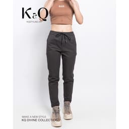 Thumbnail Quần ống suông KQSTYLING kaki co giãn cao cấp xám tiêu 2