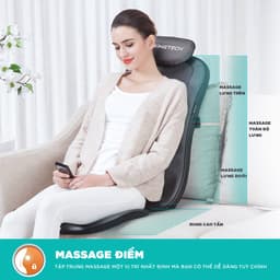 Thumbnail Đệm Massage KINGTECH KC-500S - Mát Xa Lưng 3D Chuyên Sâu Dùng Trên Ghế, Kết Hợp Tính Năng Nhiệt Hồng Ngoại - Chính Hãng 3