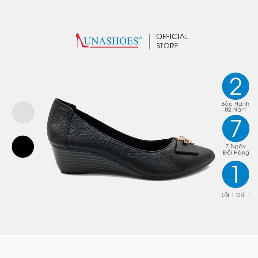 Ảnh Giày đế xuồng nữ 5p mềm con ong LUNASHOES 2513 giầy mũi nhọn da thật cao cấp dễ đi kiểu Hàn quốc nhiều màu 2