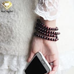Thumbnail Vòng Tay Chuỗi Hạt Phật Giáo Gỗ Tự Nhiên 108 Trang Trí Mặt Dây Chuyền Chuỗi Hạt Cầu Nguyện Thiền Định Phật Giáo 3