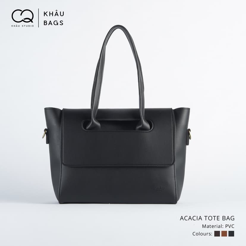 Ảnh Túi ACACIA tote da KHÂU BY CQ đeo chéo đựng vừa A4, Laptop 1