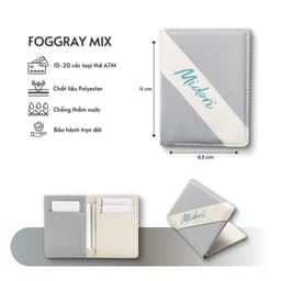 Thumbnail Ví Vải Đứng Nữ Phối Màu Polyester Kháng Nước Local Brand Chính Hãng Midori M Studio 3