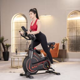 Thumbnail Xe đạp tập thể dục tại nhà Toshiko W15, khung xe thép chống rỉ, phanh từ êm ái không gây ồn 2