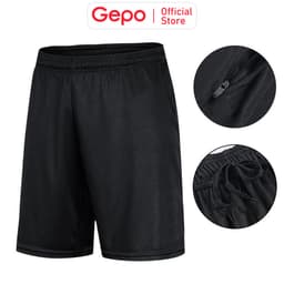 Thumbnail Quần Short Thể Thao Nam Màu Đen Chuyên Tập Gym & Chạy Bộ GEPO 3