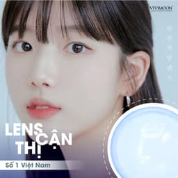 Thumbnail Kính áp tròng cận trong suốt 3 tháng không giãn chống ánh sáng xanh chất liệu cao cấp Vivimoon (Giá 01 chiếc) 1