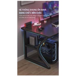 Thumbnail Bàn gaming cao cấp khung thép chống ghỉ kích thước lớn sơn phủ tĩnh điện phong cách hiện đại thương hiệu IGA -GM67 2