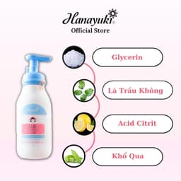 Thumbnail Sữa Tắm Em Bé Hanayuki Baby Top Toe Wash Trắng Da Dưỡng Ẩm Hanayuki Chính Hãng 3