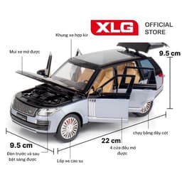 Thumbnail Mô hình xe ô tô Range Rover 2022 cao cấp bằng hợp kim có đèn led âm thanh 2