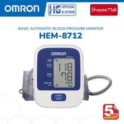 Thumbnail Máy Đo Huyết Áp Bắp Tay Tự Động Omron HEM-8712 | Thương Hiệu Nhật Bản Bảo Hành 5 Năm 2