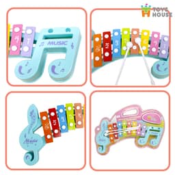 Thumbnail Đồ chơi đàn gõ Xylophone cho bé 8 phím hình nốt nhạc cho bé Toyshouse 683-2 3