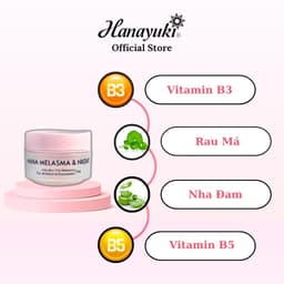 Thumbnail Kem Nám Dưỡng Ẩm Da Mặt - Kem Dưỡng Trắng Da Hanayuki Chính Hãng 15g 3