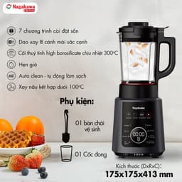 Thumbnail Máy làm sữa hạt đa năng Nagakawa NAG0824 (1,2L - 1200W) - Bảo hành 12 tháng 1