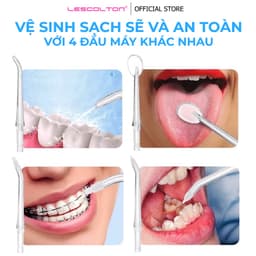 Thumbnail Máy tăm nước cầm tay mini cao cấp Lescolton vệ sinh răng miệng, làm sạch sâu, loại bỏ các mảng bám kẽ răng 3