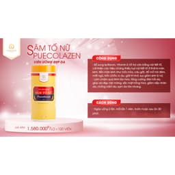 Thumbnail Viên uống đẹp da Sâm Tố Nữ Puecolazen Kohinoor 120 viên 4