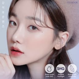 Thumbnail Lens cận VIVIMOON cho mắt thở màu nâu tự nhiên Honey Choco Giá 1 đôi 2