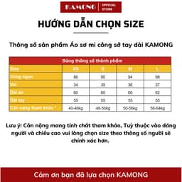 Thumbnail Áo sơ mi nữ công sở tay dài KAMONG cao cấp dáng suông trơn basic A147 2