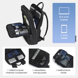 Thumbnail 【Local Delivery】Ba lô TIGERNU 9121 đựng máy tính xách tay 15.6‘’ 17‘’ siêu nhẹ mở rộng được tiện lợi 3
