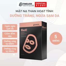 Thumbnail Mặt nạ than hoạt tính dưỡng trắng, ngừa sạm da Timeless Truth Mask - Black Radiant (5 miếng x 30ml) 1