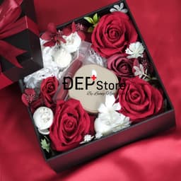 Thumbnail Hộp quà tặng ĐẸP+ Store gồm hoa sáp thơm 20*20*20cm 2