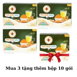 Thumbnail Combo 3 hộp lớn +1 hộp (10 gói) Tinh nghệ canxi Honimore 288g - tốt cho xương, làm đẹp da, tốt cho dạ dày 2