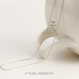 Thumbnail Dây chuyền bạc Tlee dạng rời, dây đơn bạc TLEE JEWELRY D0201 1