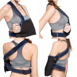 Thumbnail Túi treo tay VELPEAU có dây đeo thắt lưng Thích hợp đeo khi ngủ, đai đeo y tế mỏng nhẹ cho người gãy xương, có thể điều chỉnh Khuỷu tay hỗ trợ vai và chóp xoay 3