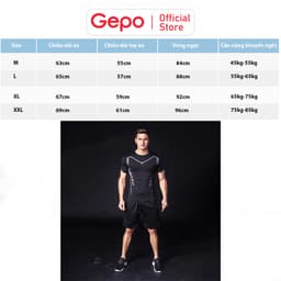 Thumbnail Áo Thể Thao Nam Cộc Tay Chuyên Tập Gym Chất Liệu Co Giãn Thấm Hút Mồ Hôi Ôm Body GEPO 2