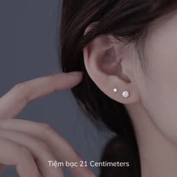 Thumbnail Khuyên tai bạc Diamond, Khuyên tai Tiệm bạc 21 Centimeters 2