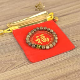 Thumbnail Vòng Trầm Hương Tròn Đơn Đính Đá Trụ Ngọc OMANI Trợ Mệnh Size 6/7/8/10mm - Đá Phong Thủy - MTH JEWELRY 2
