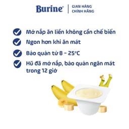 Thumbnail Pudding ăn dặm Burine dành cho bé từ 6 tháng tuổi (Vỉ 6 Hũ x 50g) 4