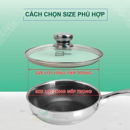 Thumbnail Vung kính cao cấp Fivestar dùng cho nồi và chảo size 16 cm đến 32cm 3