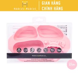 Thumbnail Đĩa ăn dặm silicon chia ngăn có đế hút chân không chống đổ Yummy Marcus & Marcus, cho bé từ 18 tháng - Pokey 1