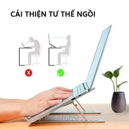 Thumbnail Giá đỡ Laptop, macbook, ipad tản nhiệt Rhino KLL101 máy tính hợp kim nhôm cao cấp, gấp gọn 3