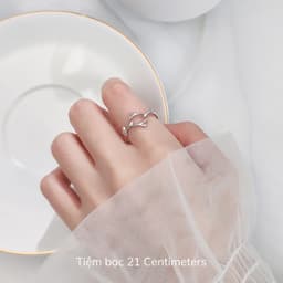 Thumbnail Nhẫn bạc Oliu Nhẫn bạc Tiệm bạc 21Centimeters 4