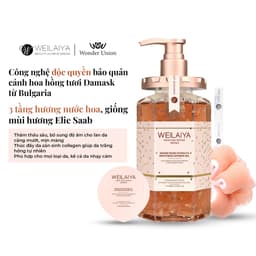 Thumbnail Combo Sữa tắm nước hoa, trắng da toàn thân Damask và cặp dầu gội đầu, dầu xả tóc thảo dược gừng Weilaiya ngăn rụng tóc 2
