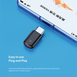 Thumbnail Aubess Type-c Micro Usb Smart Ir Điều Khiển Từ Xa Ứng Dụng Điện Thoại Bộ Chuyển Đổi Mini Bộ Phát Hồng Ngoại Cho Điện Thoại Thông Minh Cho Tivi Điều Hòa 1