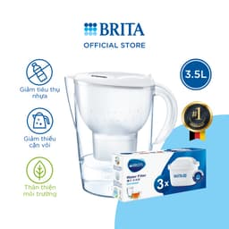 Thumbnail Combo bình lọc nước BRITA Marella XL 3.5L + Hộp 3 lõi lọc BRITA Maxtra 4
