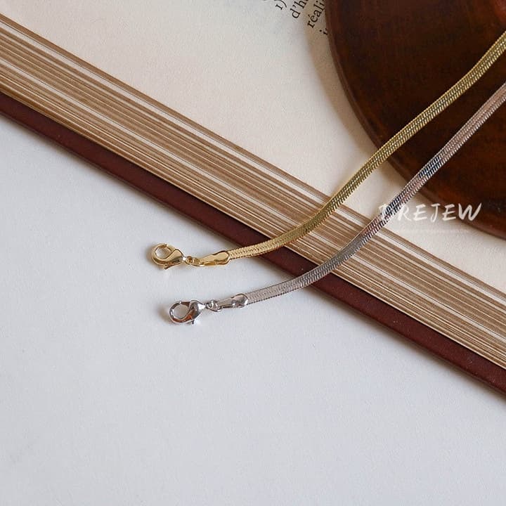 Ảnh DREJEW Vòng Cổ Dây Xích Bằng Thép Titan Kiểu Dáng Đơn Giản Thời Trang Cho Nữ 2