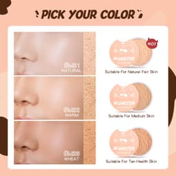 Thumbnail Phấn phủ BANXEER Kiểm soát dầu và Chống thấm nước 3 màu Tùy chọn 10g 4