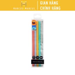 Thumbnail Bộ ống hút silicon kèm cọ rửa Family Marcus & Marcus cho bé từ 3 tuổi 1
