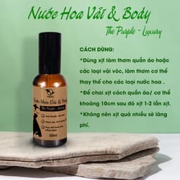 Thumbnail Nước Hoa Vải Xịt Thơm Quần Áo The Purple Luxury TAMAS chai 10ml, 50ml, Hương Thơm Ngọt Ngào, E Ấp, Lưu Hương Lâu 2