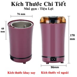 Thumbnail Máy Xay Hạt Khô, Bột Ngũ Cốc, Cafe, Thảo Dược, Các Loại Hạt Cực Nhanh Chỉ Từ 6 Đến 18 Giây Chính Hãng Amalife 2