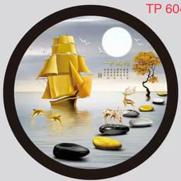 Thumbnail Đèn trang trí gắn tường phòng ngủ MONSKY, phòng khách LED hình 3D 3 màu ánh sáng 1