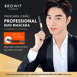 Thumbnail Mascara 2 Đầu Browit Chống nước Dài và Tơi mi Professional Duo Mascara 4 + 4g SEXY BLACK 2