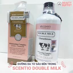 Thumbnail Combo Sữa tắm 350ml và Dưỡng thể trắng da 250ml Scentio Double Milk Triple White 4
