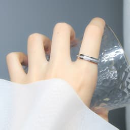 Thumbnail Nhẫn Nam CDE Dual Milgrain Silver Ring CDE8004SV 3
